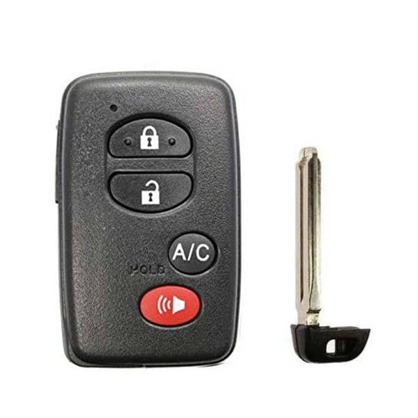 KeylessFactory: REPLACEMENT 4 BUTTON REMOTE SHELL FOR TOYOTA SMART KEY HYQ14AAB w/AC